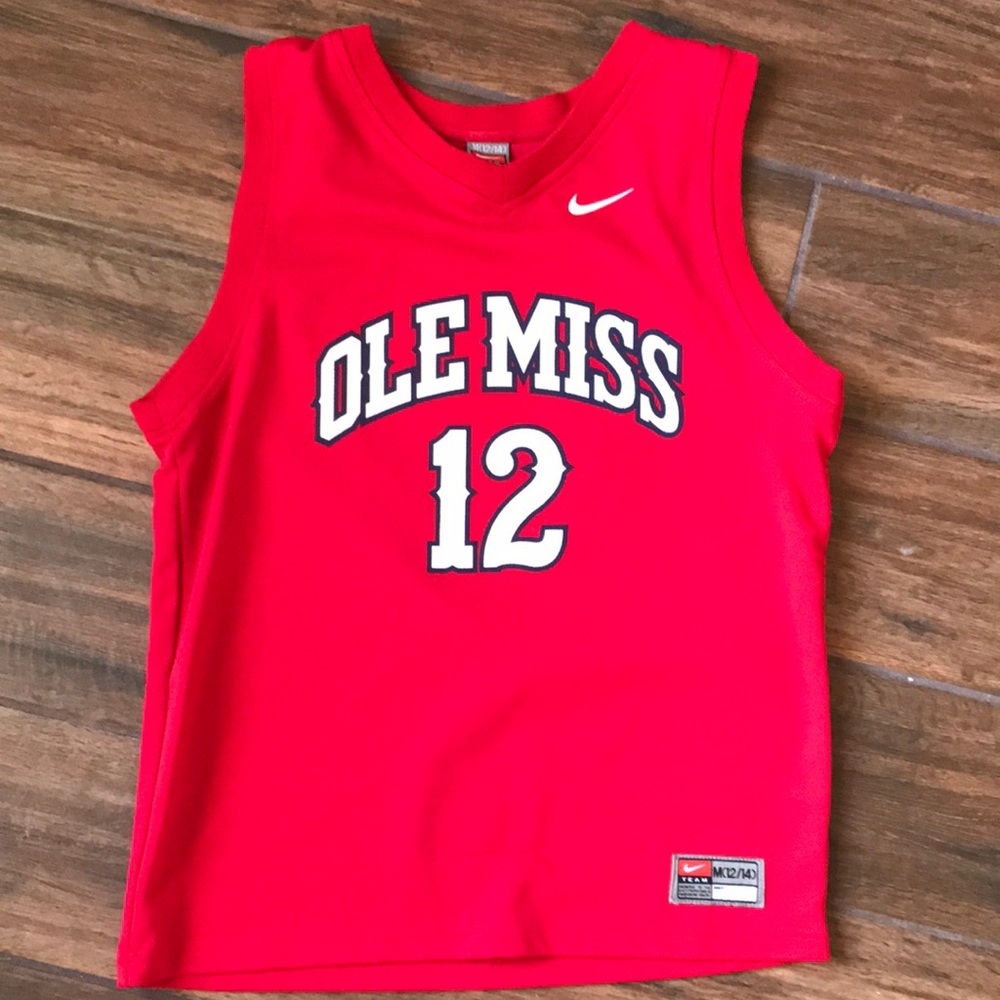Youth Ole Miss Nike Basketball top